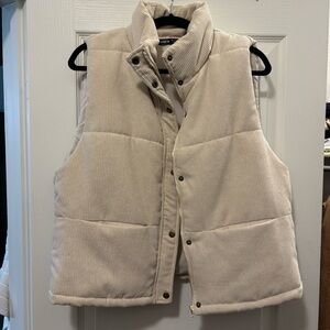 Cream Puffer Vest